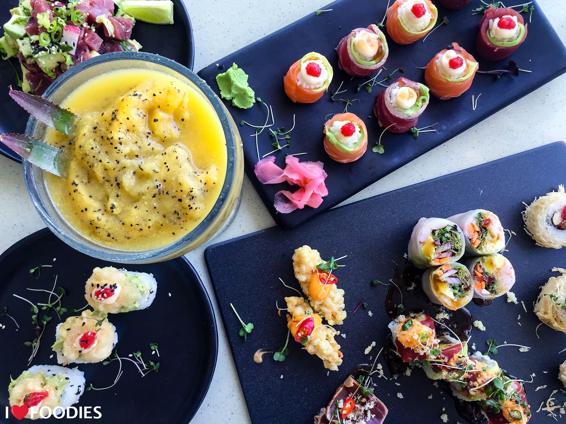 Sushi at the V&A Waterfront Cape Town Fish Market