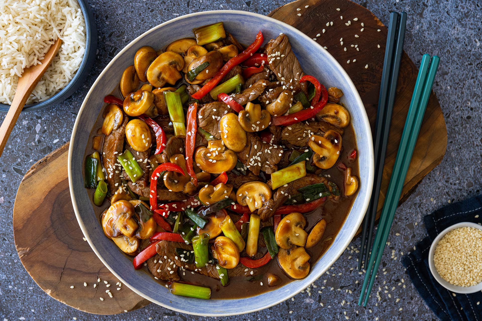 Sticky Beef Stir Fry Recipe