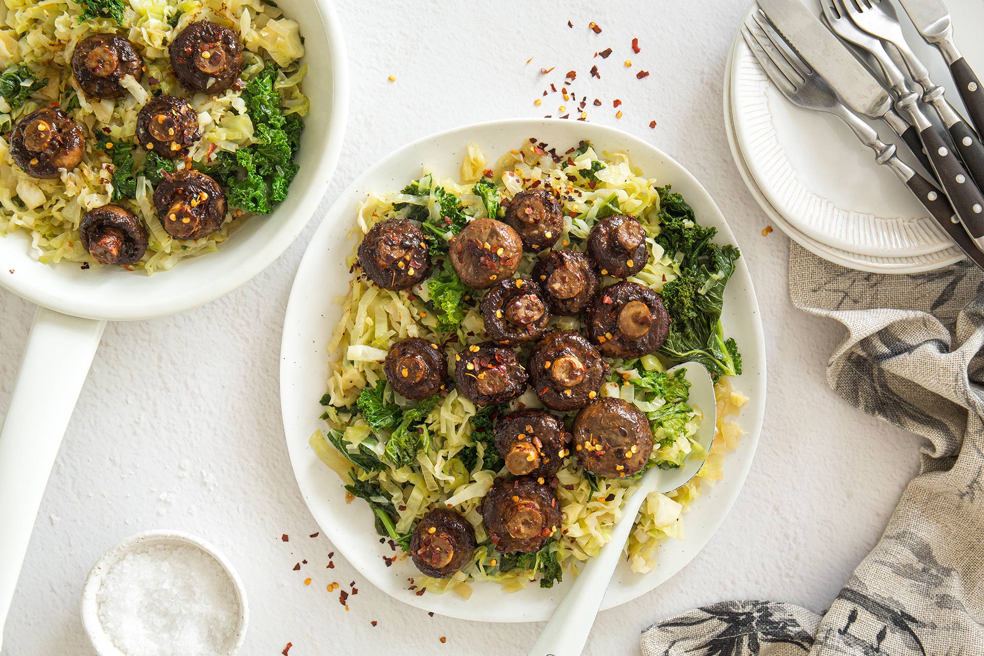 Braised Kale And Cabbage Recipe