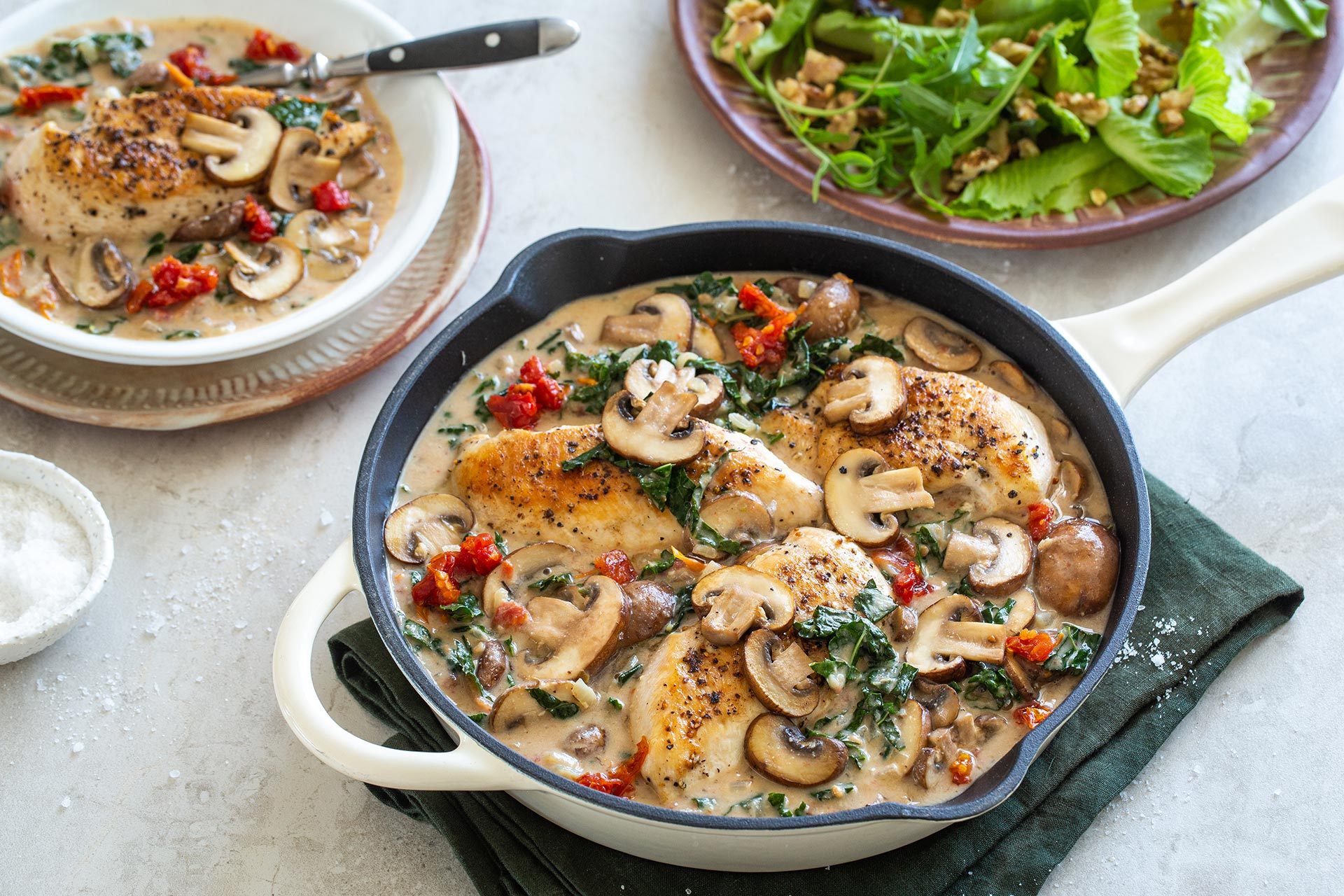 Dairy-Free Creamy Chicken And Mushroom Casserole Recipe