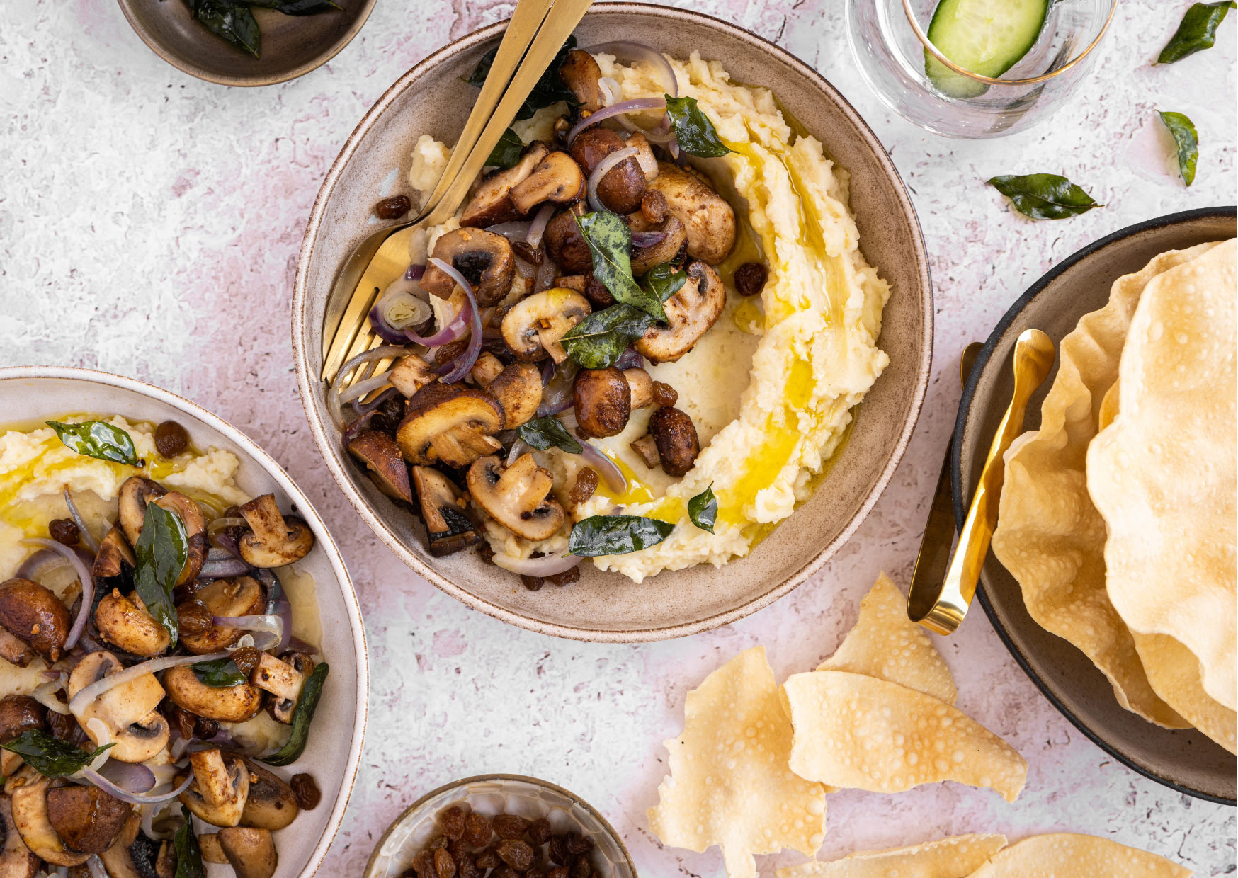 Cape Malay Mushrooms With Butter Bean Mash Recipe